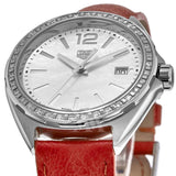 Tag Heuer Formula 1 Quartz Diamonds Mother of Pearl Dial Orange Leather Strap Watch for Women - WBJ131A.FC8250 Buy Now By Tag Heuer