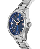 Tag Heuer Carrera Quartz Diamonds Blue Dial Silver Steel Strap Watch for Women - WAR1114.BA0601 Buy Now By Tag Heuer