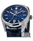 Tag Heuer Carrera Date Blue Dial Blue Leather Strap Watch for Men - WBN2112.FC6504 Buy Now By Tag Heuer