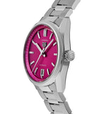 Tag Heuer Carrera Date Automatic 18K Pink Dial Silver Steel Strap Watch for Women - WBN2313.BA0001 Buy Now By Tag Heuer