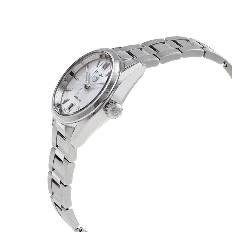 Tag Heuer Carrera Mother of Pearl Dial Silver Steel Strap Watch for Women - WBN2410.BA0621 Buy Now By Tag Heuer