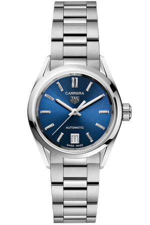 Tag Heuer Carrera Blue Dial Silver Steel Strap Watch for Women - WBN2411.BA0621 Buy Now By Tag Heuer