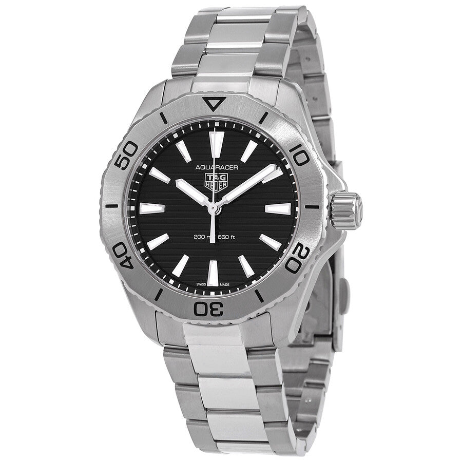 Tag Heuer Aquaracer Professional 200 Quartz Black Dial Silver Steel Strap Watch for Men - WBP1110.BA0627 Buy Now By Tag Heuer