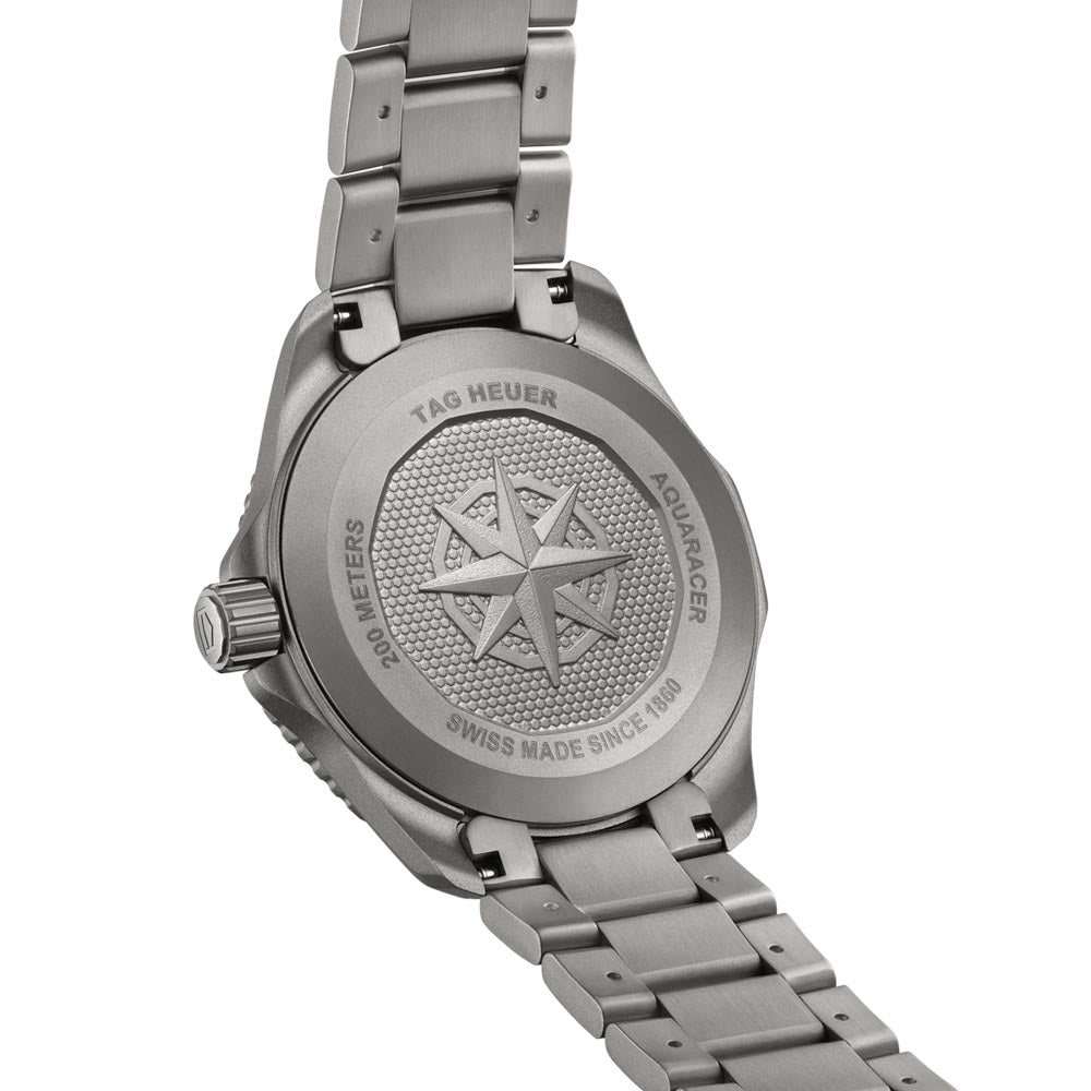 Tag Heuer Aquaracer Professional 200 Solargraph Quartz Black Dial Silver Steel Strap Watch for Men - WBP1114.BA0000 Buy Now By Tag Heuer