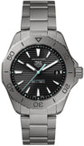 Tag Heuer Aquaracer Professional 200 Solargraph Quartz Black Dial Silver Steel Strap Watch for Men - WBP1180.BF0000 Buy Now By Tag Heuer