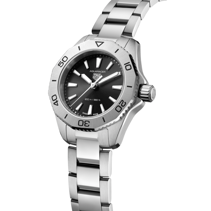 Tag Heuer Aquaracer Quartz Black Dial Silver Steel Strap Watch for Women - WBD1410.BA0741 Buy Now By Tag Heuer