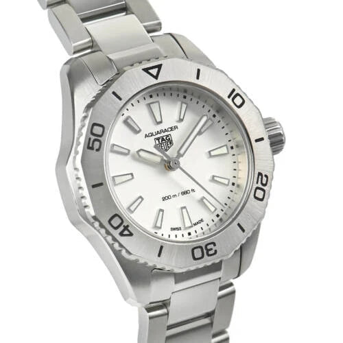 Tag Heuer Aquaracer Professional 200 Quartz White Dial Silver Steel Strap Watch for Women - WBP1411.BA0622 Buy Now By Tag Heuer
