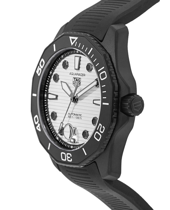 Tag Heuer Aquaracer Professional 300 Automatic White Dial Black Rubber Strap Watch for Men - WBP201D.FT6197 Buy Now By Tag Heuer