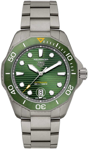 Tag Heuer Aquaracer Professional 300 Automatic Green Dial Silver Steel Strap Watch for Men - WBP208B.BF0631 Buy Now By Tag Heuer