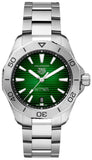Tag Heuer Aquaracer Professional 200 Automatic Green Dial Silver Steel Strap Watch for Men - WBP2115.BA0627 Buy Now By Tag Heuer