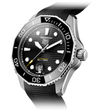 Tag Heuer Aquaracer Professional 300 Automatic Black Dial Black Rubber Strap Watch for Men - WBP201A.FT6197 Buy Now By Tag Heuer