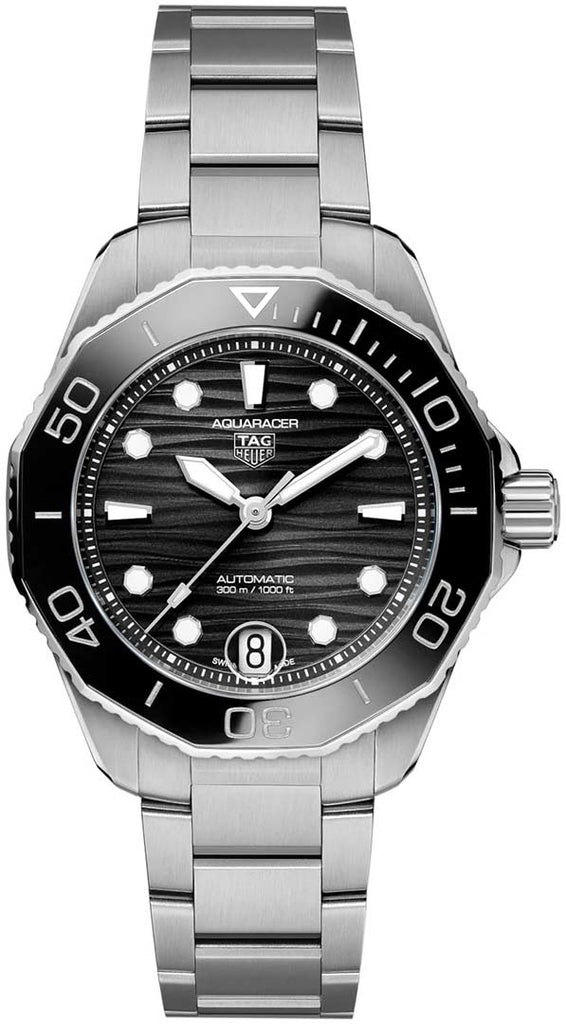 Tag Heuer Aquaracer Professional 300 Automatic Black Dial Silver Steel Strap Watch for Women - WBP231D.BA0626 Buy Now By Tag Heuer