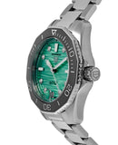 Tag Heuer Aquaracer Professional 300 Automatic Diamonds Green Dial Silver Steel Strap Watch for Women - WBP231K.BA0618 Buy Now By Tag Heuer