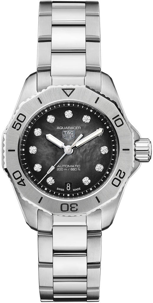 Tag Heuer Aquaracer Professional 200 Automatic Black Dial Silver Steel Strap Watch for Men - WBP2410.BA0622 Buy Now By Tag Heuer