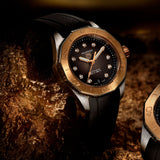 Tag Heuer Aquaracer Professional 200 Automatic Diamonds Black Dial Black Rubber Strap Watch for Women - WBP2451.FT6200 Buy Now By Tag Heuer