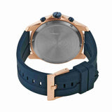 Armani Exchange Hampton Chronograph Rose Gold Dial Blue Silicone Strap Watch For Men - AX1730 Buy Now By Armani Exchange