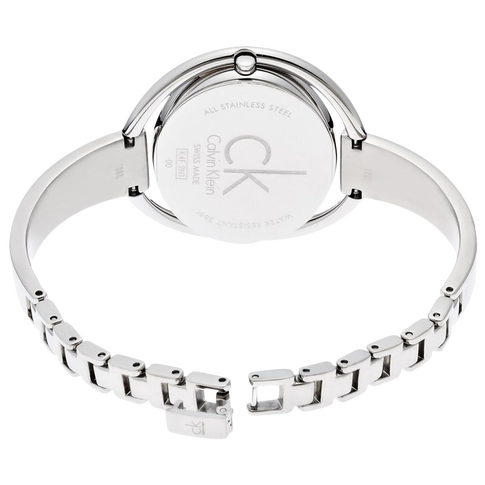 Calvin Klein Impetuous Black Dial Silver Steel Strap Watch for Women - K4F2N111 Buy Now By Calvin Klein