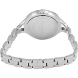 Calvin Klein Graphic White Dial Silver Steel Strap Watch for Women - K7E23146 Buy Now By Calvin Klein