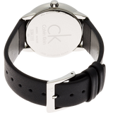 Calvin Klein Minimal Grey Dial Black Leather Strap Watch for Men - K3M221C4 Buy Now By Calvin Klein