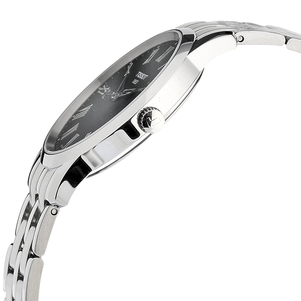 Tissot T Classic Dream Black Dial Silver Steel Strap Watch for Men - T033.410.11.053.01 Buy Now By Tissot