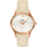 Tissot T Lady Bella Ora Mother of Pearl Dial Cream Leather Strap Watch for Women - T103.310.36.111.00 Buy Now By Tissot