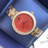 Swarovski Daytime Quartz Coral Dial Rose Gold Steel Strap Watch for Women - 5182250 Buy Now By Swarovski