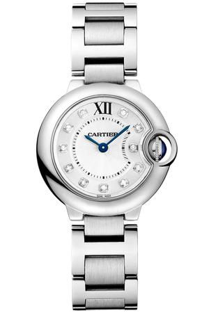 Cartier Ballon Bleu de Cartier Diamonds Silver Dial Silver Steel Strap Watch for Women - WE902073 Buy Now By Cartier