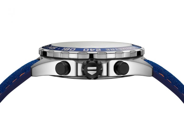 Tag Heuer Formula 1 Gulf Edition Blue Dial Blue Leather Strap Watch for Men - CAZ101N.FC8243 Buy Now By Tag Heuer