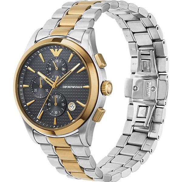 Emporio Armani Paolo Chronograph Grey Dial Two Tone Steel Strap Watch For Men - AR11527 Buy Now By Emporio Armani