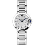 Cartier Ballon Bleu de Cartier Diamonds Silver Dial Silver Steel Strap Watch for Women - WE902073 Buy Now By Cartier