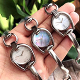 Gucci Horsebit Collection Diamonds Mother of Pearl White Dial Silver Steel Strap Watch For Women - YA139504 Buy Now By Gucci