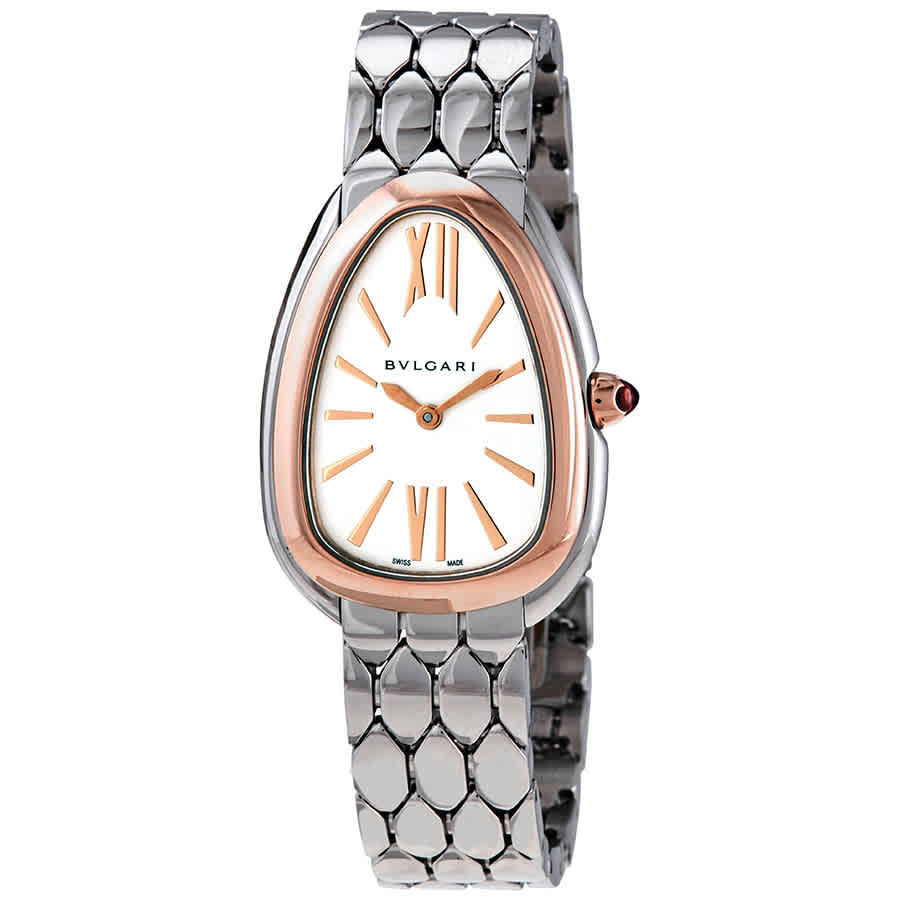 Bvlgari Serpenti Seduttori Quartz Silver Dial Silver Steel Strap Watch for Women - SERPENTI103144 Buy Now By Bvlgari