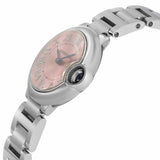 Cartier Ballon Bleu de Cartier Pink Dial Silver Steel Strap Watch for Women - W6920038 Buy Now By Cartier