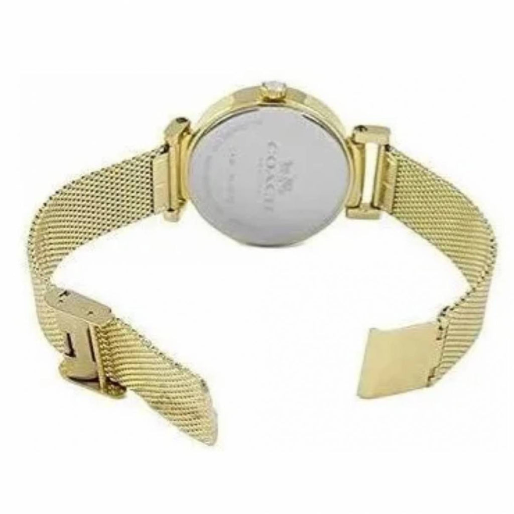 Coach Madison White Dial Gold Mesh Bracelet Watch for Women - 14502652 Buy Now By Coach