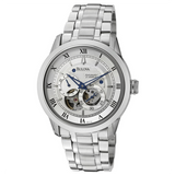 Bulova BVA Series Dual Aperture Silver Dial Silver Steel Strap Watch for Men - 96A118 Buy Now By Bulova