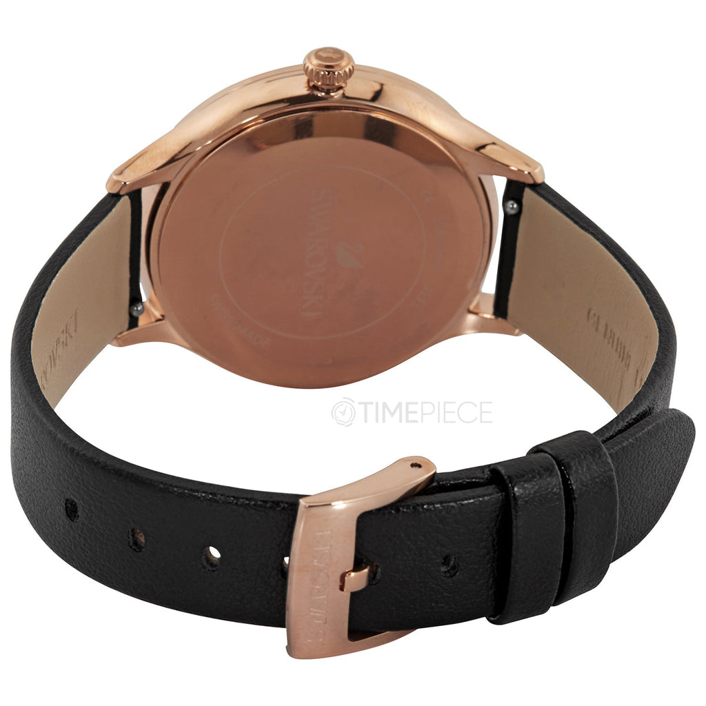 Swarovski Octea Nova Grey Dial Grey Leather Strap Watch for Women - 5295358 Buy Now By Swarovski