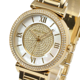 Michael Kors Catlin Mother of Pearl Dial Gold Steel Strap Watch for Women - MK3332 Buy Now By Michael Kors