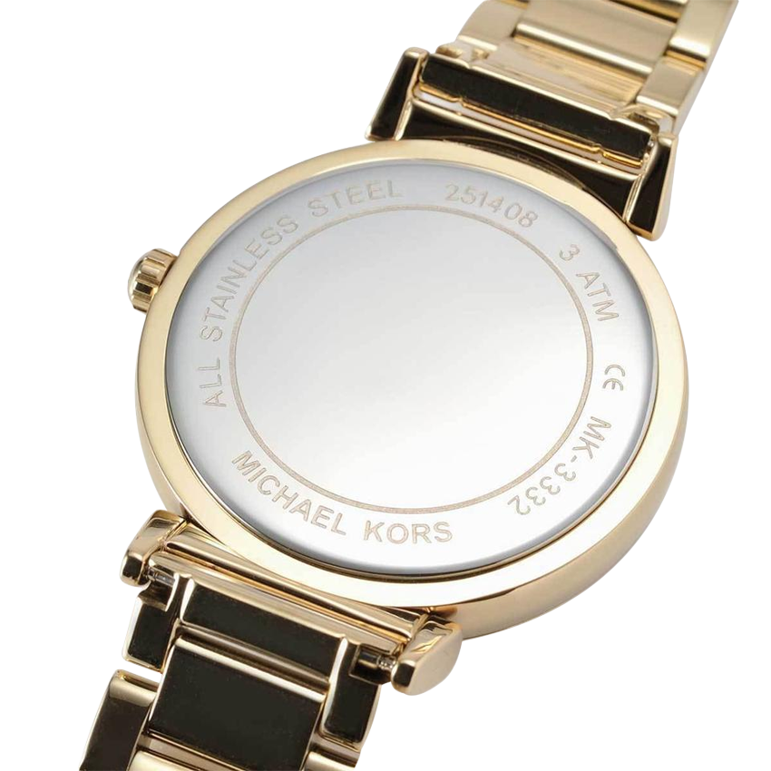 Michael Kors Catlin Mother of Pearl Dial Gold Steel Strap Watch for Women - MK3332 Buy Now By Michael Kors