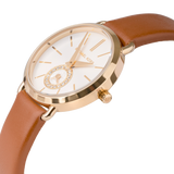 Michael Kors Portia Quartz White Dial Brown Leather Strap Watch For Women - MK2734 Buy Now By Michael Kors