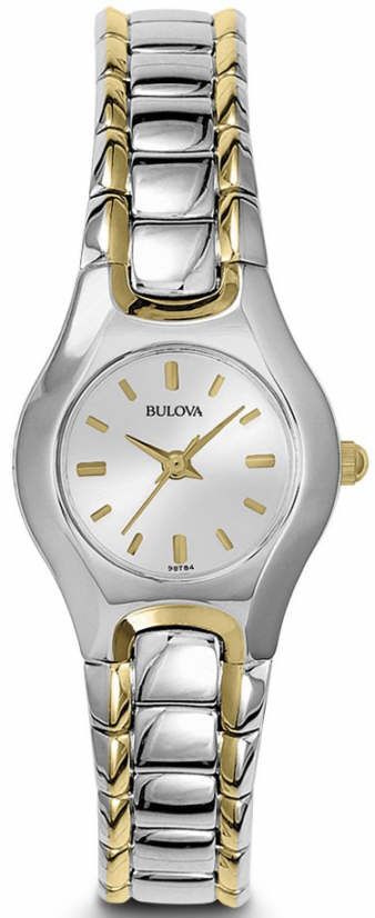 Bulova Classic White Dial Two Tone Steel Strap Watch for Women - 98T84 Buy Now By Bulova