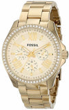 Fossil Cecile Chronograph Gold Dial Gold Steel Strap Watch for Women - AM4482 Buy Now By Fossil