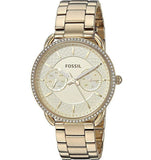 Fossil Tailor Gold Dial Gold Steel Strap Watch for Women - ES4263 Buy Now By Fossil