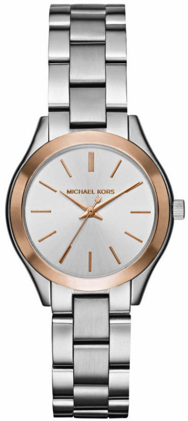 Michael Kors Mini Slim Runway Silver Dial Silver Steel Strap Watch for Women - MK3514 Buy Now By Michael Kors