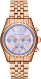 Michael Kors Lexington Purple Dial Rose Gold Steel Strap Watch For Women - MK6207 Buy Now By Michael Kors