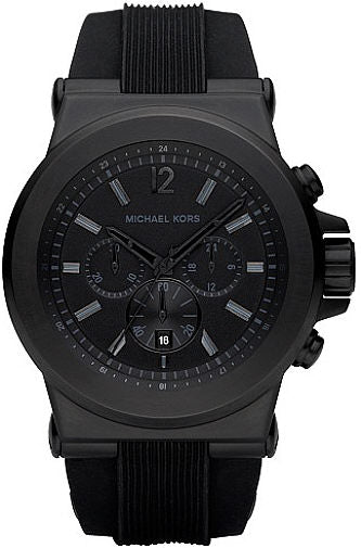 Michael Kors Dylan Black Dial Black Rubber Strap Watch for Men - MK8152 Buy Now By Michael Kors