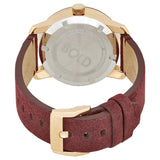 Movado Bold Rose Gold Dial Red Leather Strap Watch for Women - 3600447 Buy Now By Movado