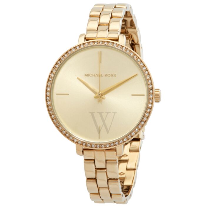Michael Kors Charley Three-Hand Quartz Gold Dial Gold Steel Strap Watch for Women - MK4399 Buy Now By Michael Kors