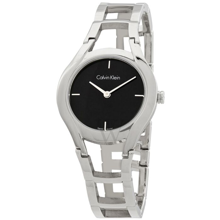Calvin Klein Class Black Dial Silver Steel Strap Watch for Women - K6R23121 Buy Now By Calvin Klein