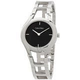 Calvin Klein Class Black Dial Silver Steel Strap Watch for Women - K6R23121 Buy Now By Calvin Klein