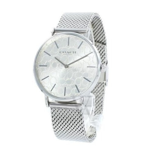 Coach Perry Quartz Silver Dial Silver Mesh Bracelet Watch for Women - 14503384 Buy Now By Coach